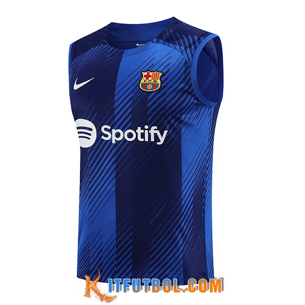 Chalecos De Futbol FC Barcelona Azul 2023/2024 -04