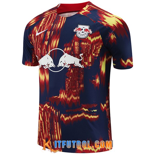 Camiseta Entrenamiento RB Leipzig Azul/Rojo 2023/2024