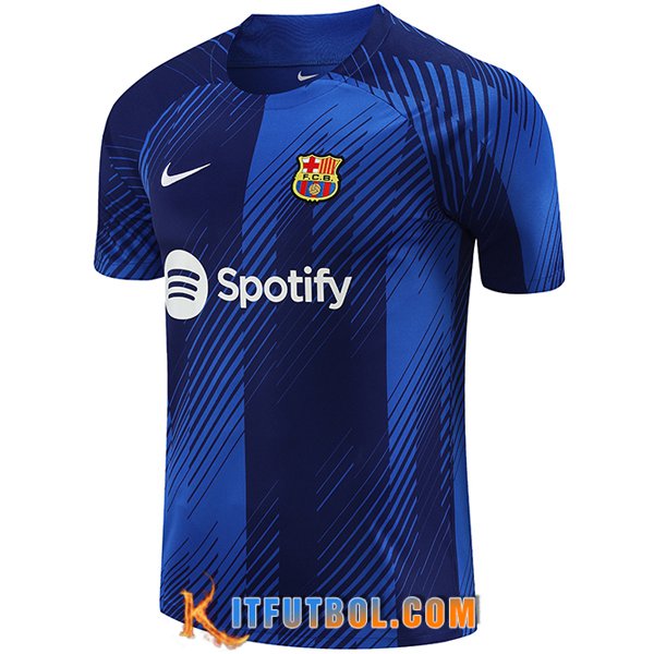 Camiseta Entrenamiento FC Barcelona Azul 2023/2024 -02