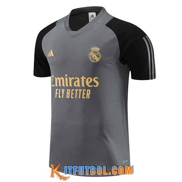 Camiseta Entrenamiento Real Madrid Gris 2023/2024