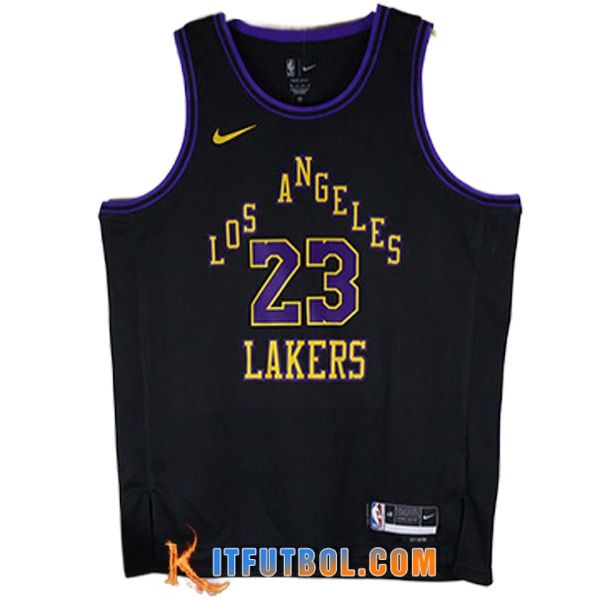 Camisetas De Futbol Los Angeles Lakers (JAMES #23) 2023/24 Negro