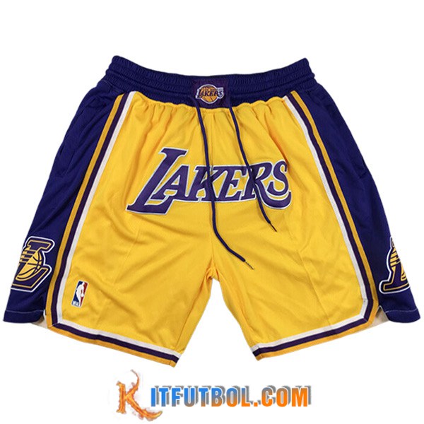 Cortos NBA Los Angeles Lakers 2023/24 Amarillo/Azul