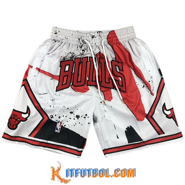 Cortos NBA Chicago Bulls 2023/24 Blanco/Rojo