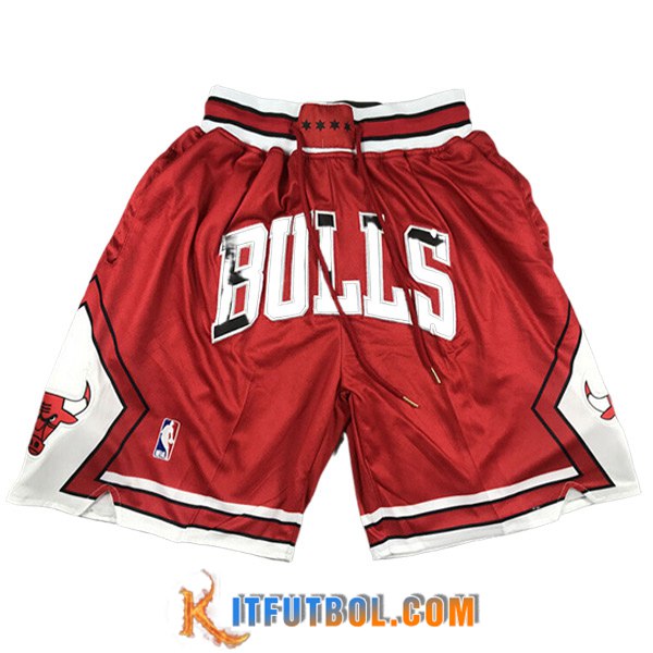Cortos NBA Chicago Bulls 2023/24 Rojo