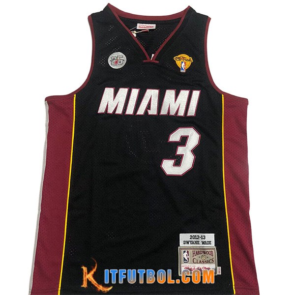Camisetas De Futbol Miami Heat (WADE #3) 2023/24 Negro -08