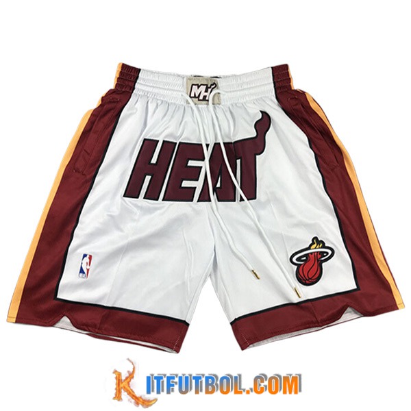 Cortos NBA Miami Heat 2023/24 Blanco/Rojo -02