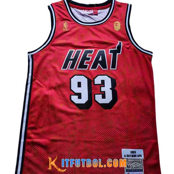 Camisetas De Futbol Miami Heat (BAPE #93) 2023/24 Rojo