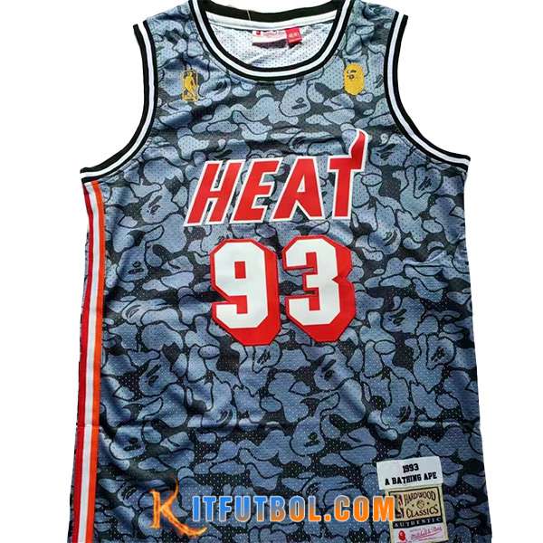 Camisetas De Futbol Miami Heat (BAPE #93) 2023/24 Azul/Negro