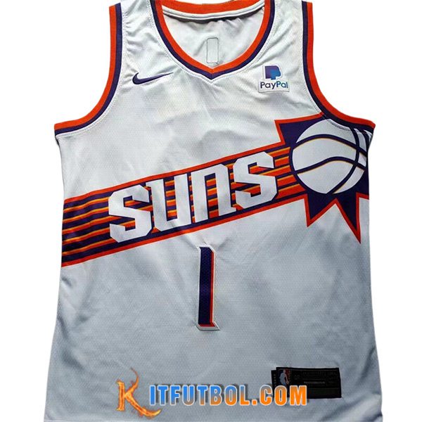 Camisetas De Futbol Phoenix Suns (BOOKER #1) 2023/24 Blanco