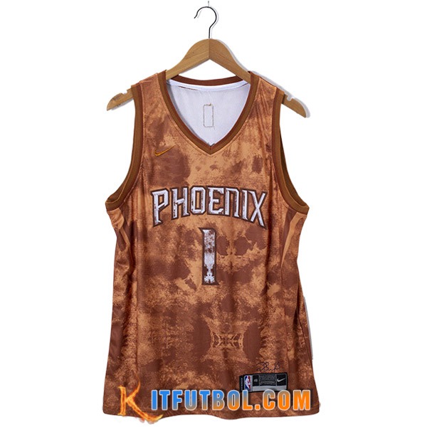Camisetas De Futbol Phoenix Suns (BOOKER #1) 2023/24 Marrón