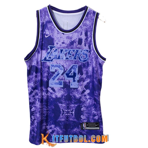 Camisetas De Futbol Los Angeles Lakers (BRYANT #24) 2023/24 Violeta