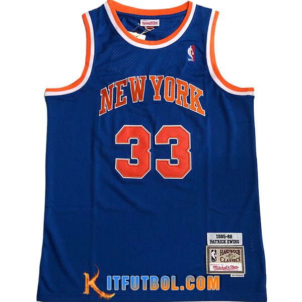 Camisetas De Futbol New York Knicks (EWING #33) 2023/24 Azul