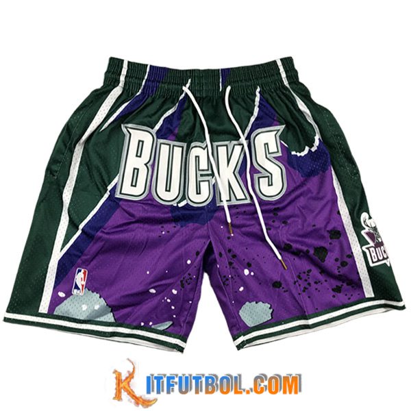 Cortos NBA Milwaukee Bucks 2023/24 Violeta
