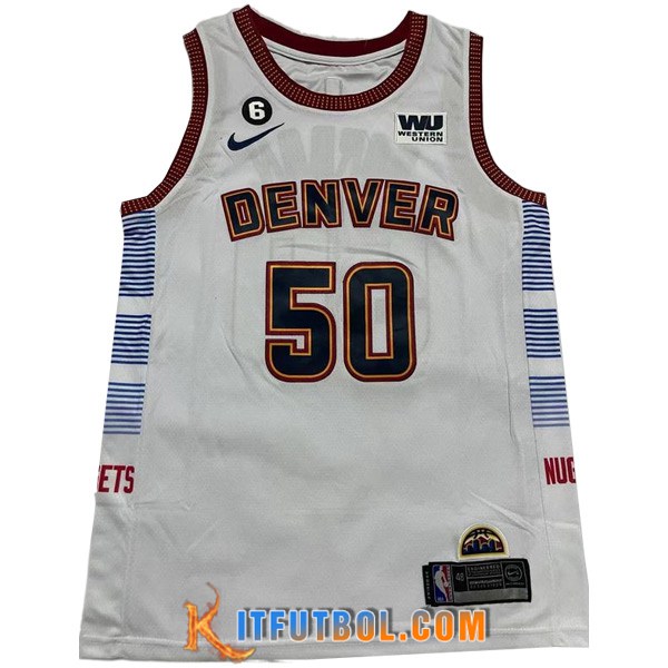 Camisetas De Futbol Denver Nuggets (GORDAN #50) 2023/24 Blanco