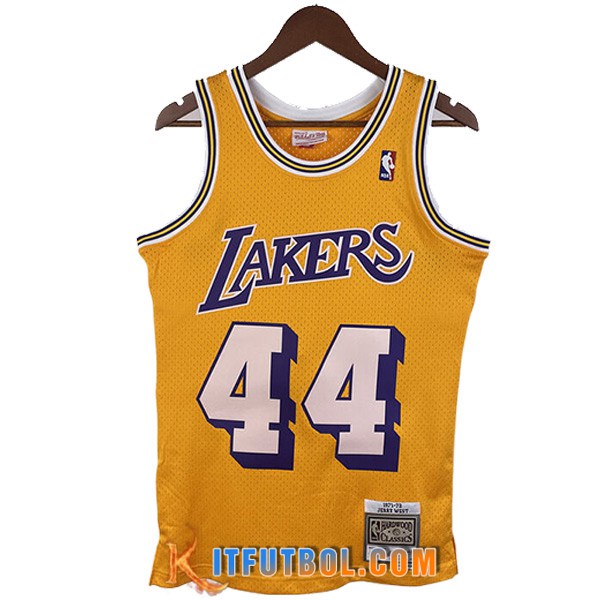 Camisetas De Futbol Los Angeles Lakers (WEST #44) 2023/24 Amarillo
