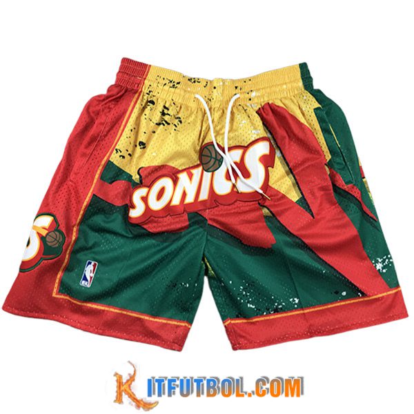Cortos NBA Oklahoma City Thunder 2023/24 Rojo/Amarillo/Verde