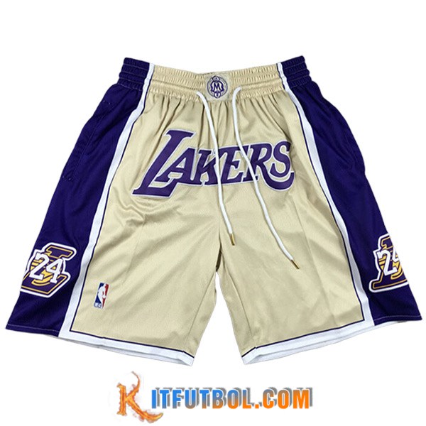 Cortos NBA Los Angeles Lakers 2023/24 Amarillo/Azul -02