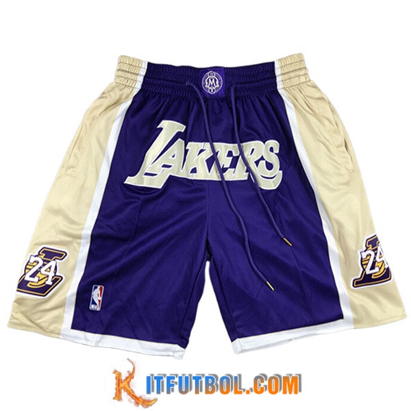 Cortos NBA Los Angeles Lakers 2023/24 Amarillo/Azul -03