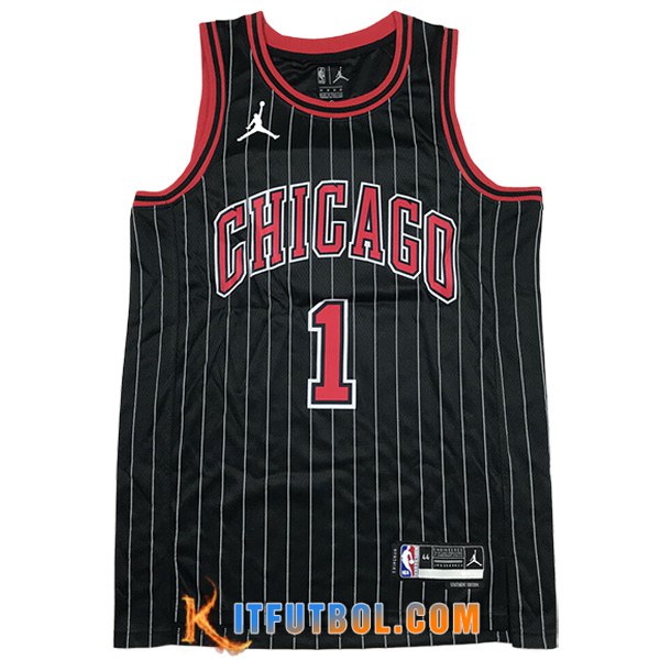 Camisetas De Futbol Chicago Bulls (Rosa #1) 2023/24 Negro