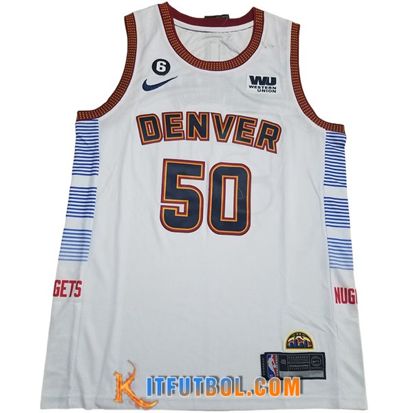 Camisetas De Futbol Denver Nuggets (GORDON #50) 2023/24 Blanco