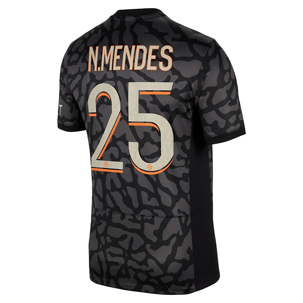 Camisetas De Futbol PSG (N.MENDES #25) 2023/2024 Tercera