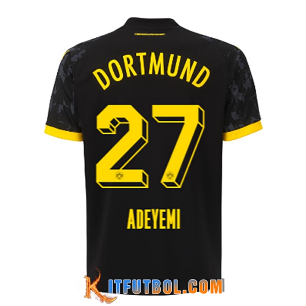 Camisetas De Futbol Dortmund BVB (ADEYEMI #27) 2023/2024 Segunda