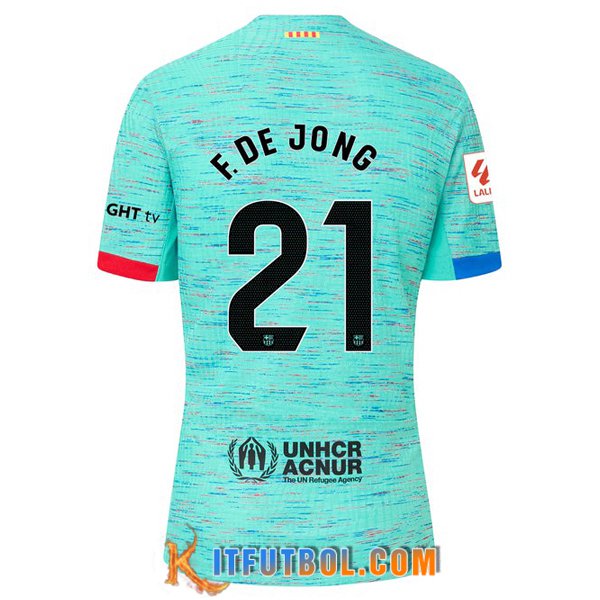 Camisetas De Futbol Barcelona (F. DE JONG #21) 2023/2024 Tercera