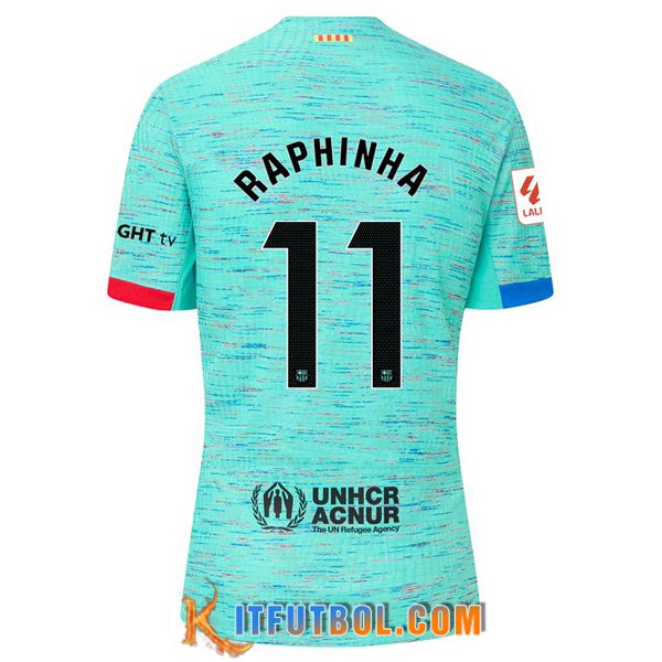 Camisetas De Futbol Barcelona (RAPHINHA #11) 2023/2024 Tercera