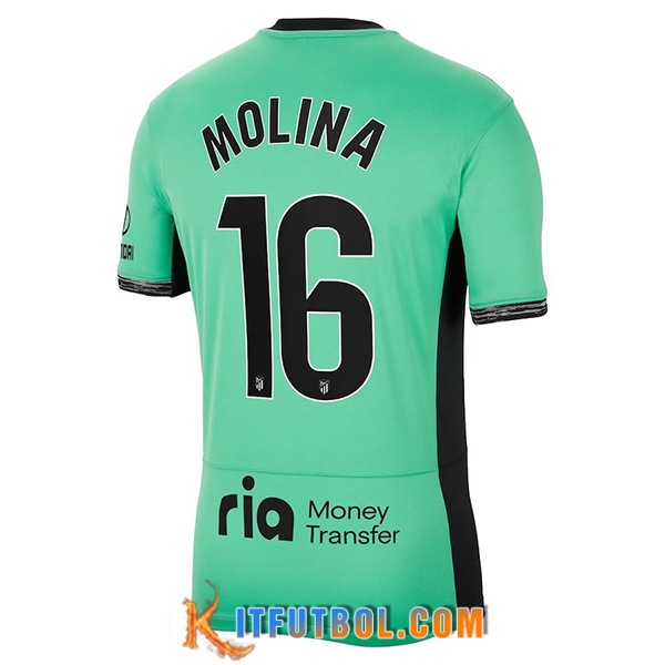 Camisetas De Futbol Atletico Madrid (NAHUEL MOLINA #16) 2023/2024 Tercera