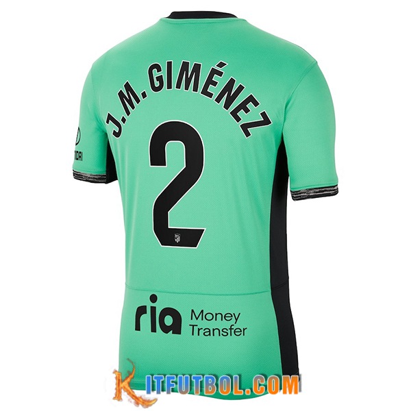Camisetas De Futbol Atletico Madrid (J.M. GIMÉNEZ #2) 2023/2024 Tercera