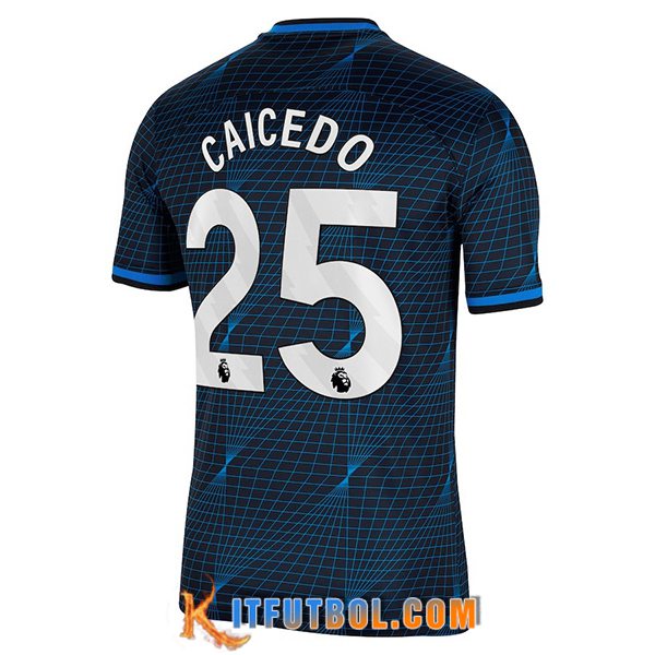 Camisetas De Futbol Chelsea (CAICEDO #25) 2023/2024 Segunda