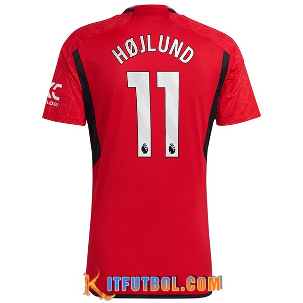 Camisetas De Futbol Manchester United (HOJLUND #11) 2023/2024 Primera