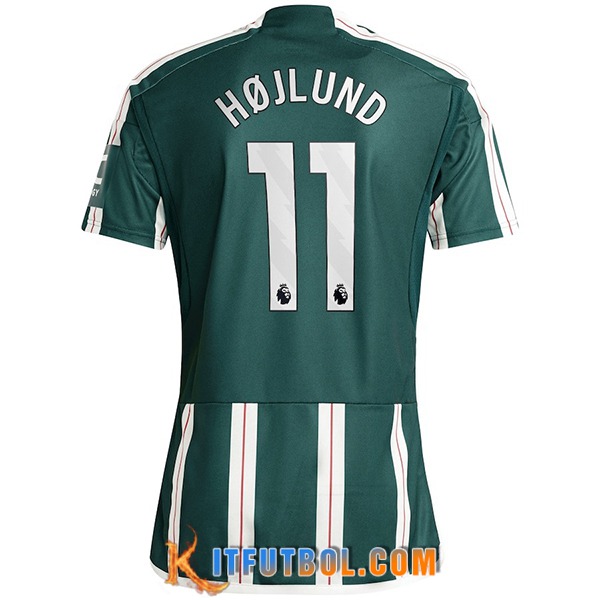 Camisetas De Futbol Manchester United (HOJLUND #11) 2023/2024 Segunda
