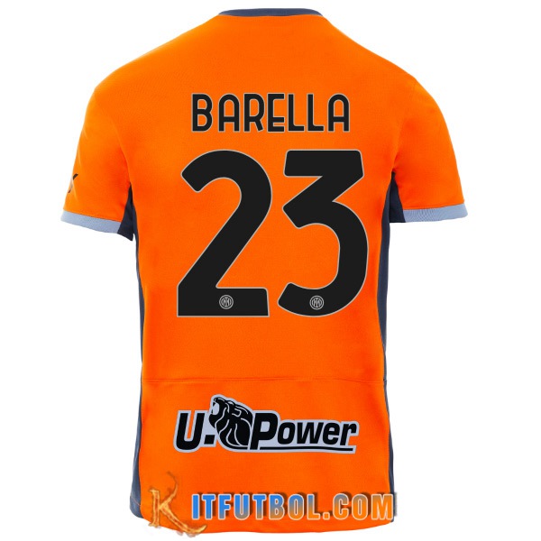 Camisetas De Futbol Inter Milan (BARELLA #23) 2023/2024 Tercera