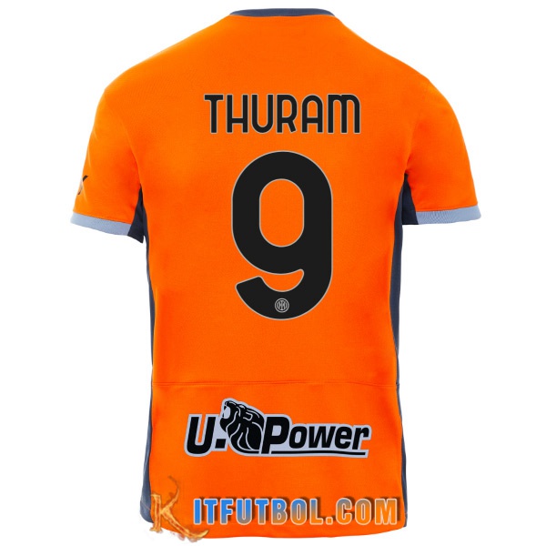 Camisetas De Futbol Inter Milan (THURAM #9) 2023/2024 Tercera