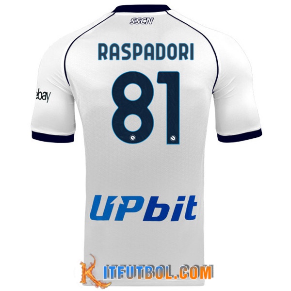 Camisetas De Futbol SSC Napoli (RASPADORI #81) 2023/2024 Segunda
