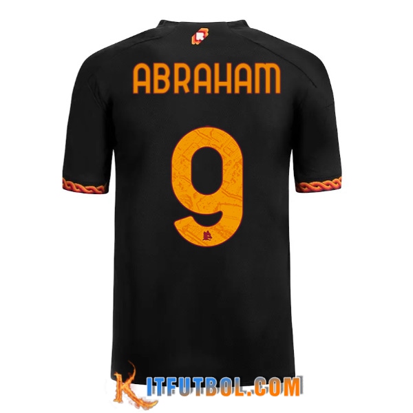 Camisetas De Futbol AS Roma (ABRAHAM #9) 2023/2024 Tercera