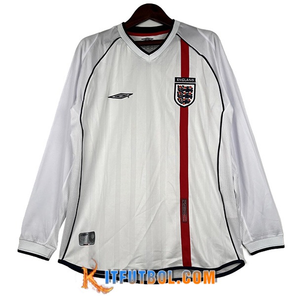 Camisetas De Futbol Inglaterra Retro Longues Primera Primera 2002
