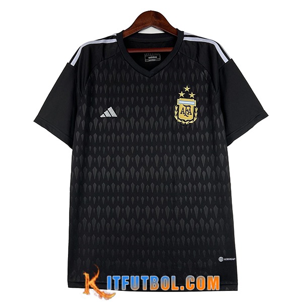 Camiseta Equipo Nacional Argentina Portero Negro 2023/2024