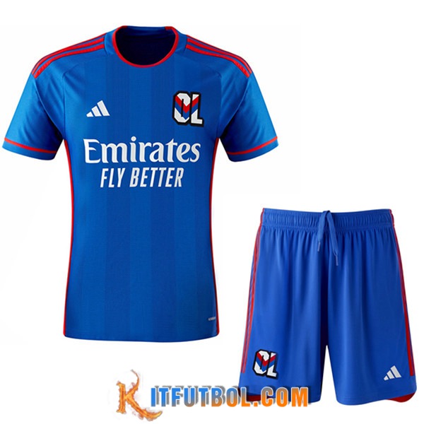 Camisetas Futbol lyon Segunda + Cortos 2023/2024