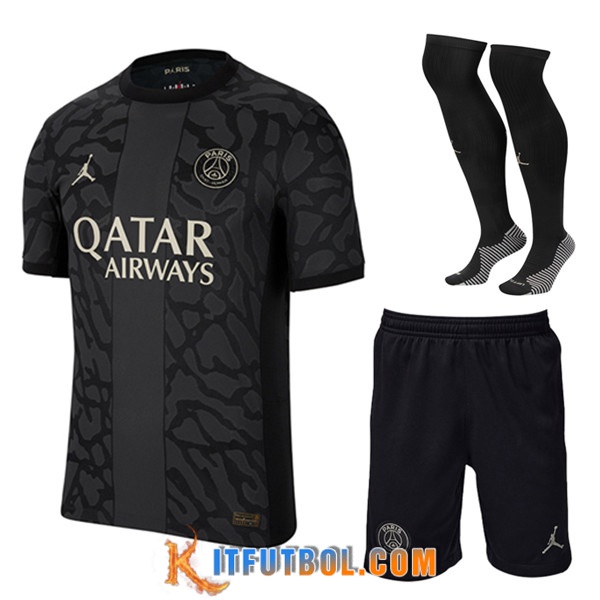 Camisetas Futbol PSG Tercera (Cortos + Calcetines) 2023/2024