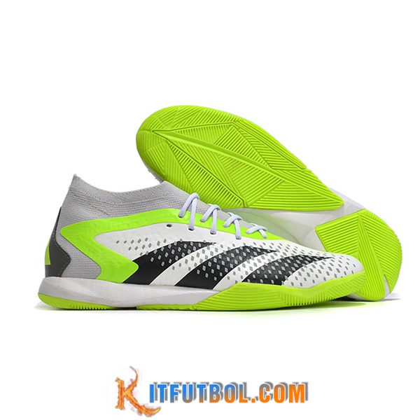 Adidas Botas De Fútbol Predator PREDATOR ACCURACY.1 IC BOOTS Blanco/Negro/Gris/Verde