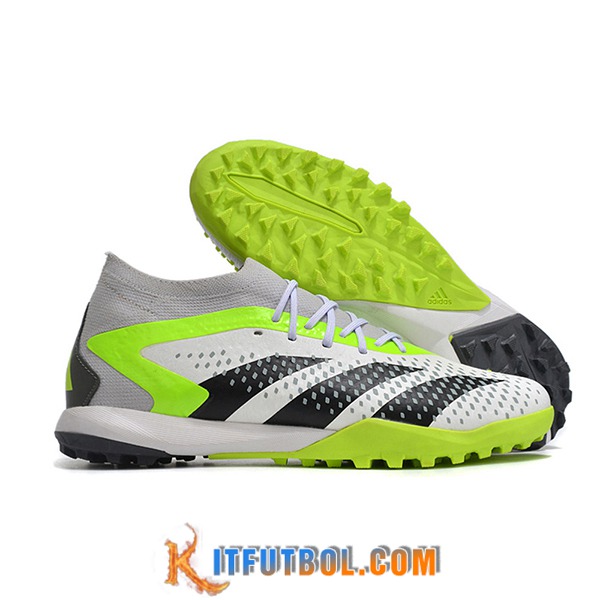 Adidas Botas De Fútbol Predator PREDATOR ACCURACY.1 TF BOOTS Blanco/Negro/Gris/Verde