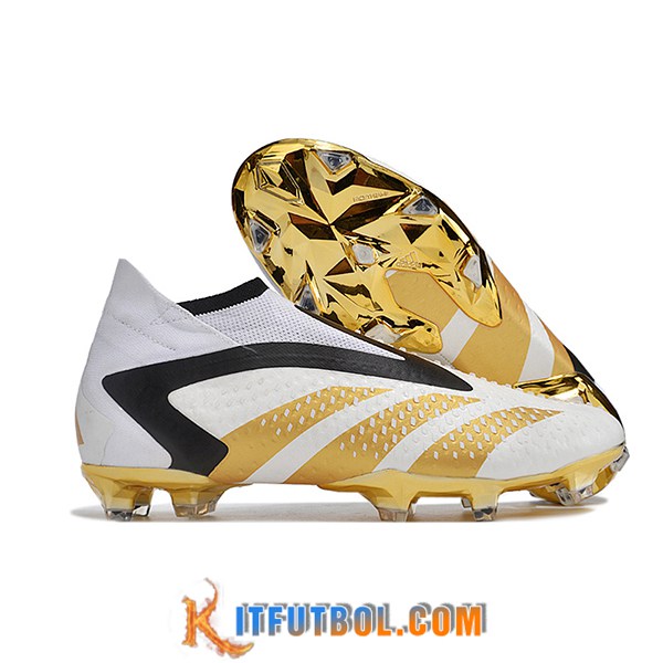 Adidas Botas De Fútbol Predator PREDATOR ACCURACY+ FG BOOTS Blanco/Negro/Amarillo
