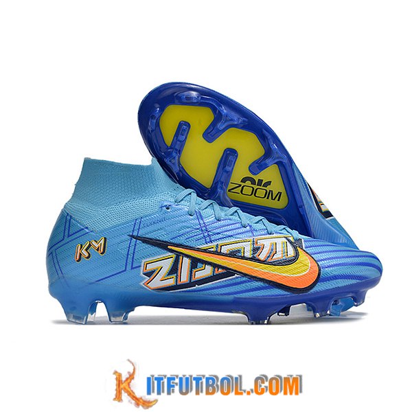 Nike Botas De Fútbol Air Zoom Mercurial Superfly IX Elite KM FG Azul