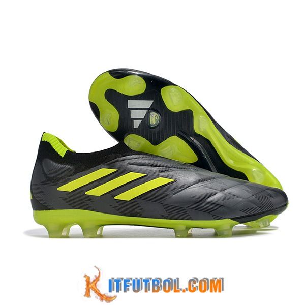 Copa Botas De Fútbol PUREFIRM GROUND BOOTS Negro/Verde