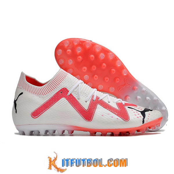 PUMA Botas De Fútbol Puma Future Ultimate AG Blanco/Rojo