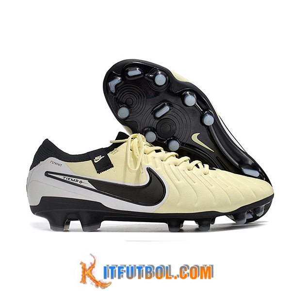 Nike Botas De Fútbol Tiempo Legend X Elite FG Negro/Amarillo