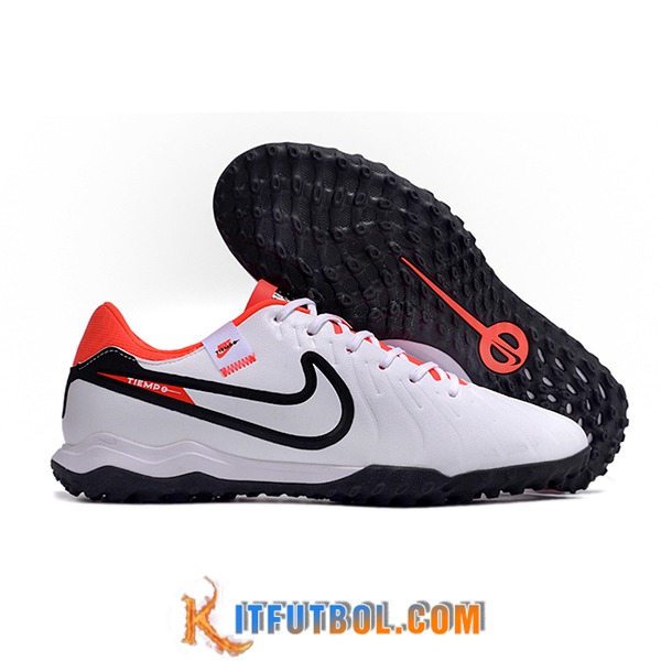 Nike Botas De Fútbol Tiempo Legend X Academy TF Blanco/Negro