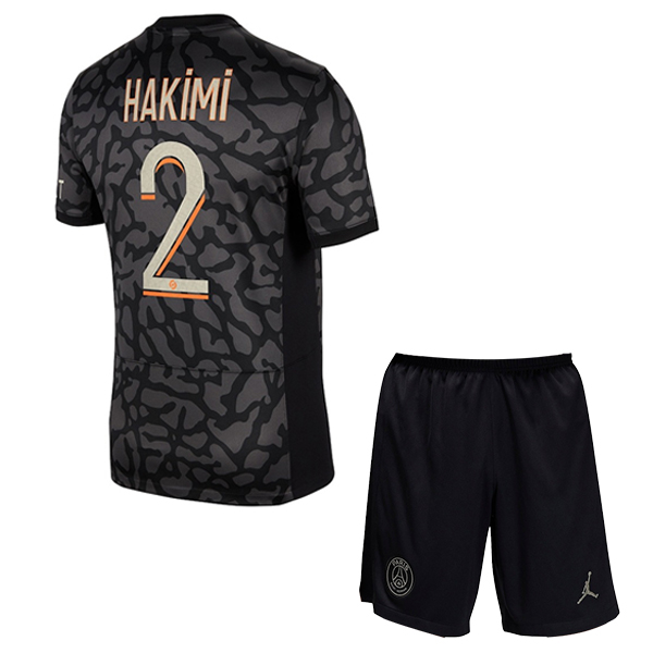 Camisetas De Futbol PSG (HAKIMI #2) Ninoss 2023/2024 Tercera